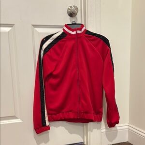 Weissman Red Jacket with Black and White Accents